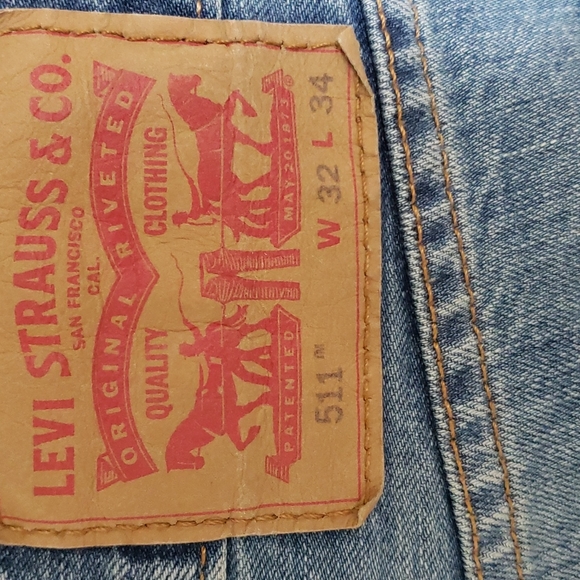 Levi's 511 Distressed Jeans W32 L34 - Picture 10 of 15